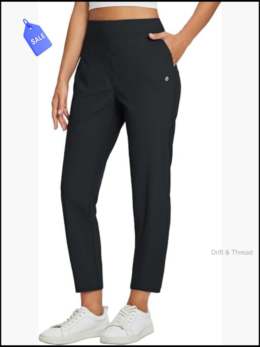 Womens Travel Pants Lightweight Stretch Ankle Dressy Golf Pants